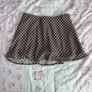 Abercrombie & Fitch | Women's The A&F Sienna Mini Skort Brown Plaid | Size Small